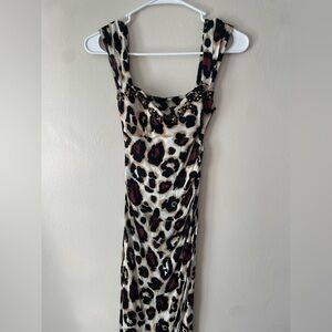 Chic Leopard Print Mini Dress